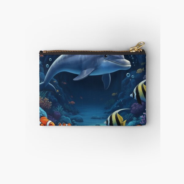 Item preview, Dolphin and Coral Reef Underwater Scene designed and sold by CARTOON CRAZE.