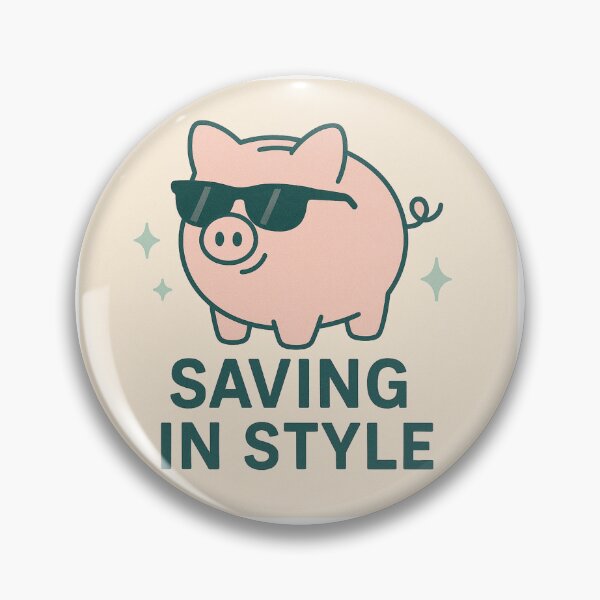 Item preview, Saving in Style – Cute Piggy Bank Money Meme Shirt designed and sold by Design Express.