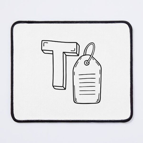 Item preview, An illustration of letter T stands for Tag designed and sold by rasagamastore.