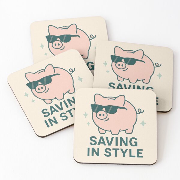 Item preview, Saving in Style – Cute Piggy Bank Money Meme Shirt designed and sold by Design Express.