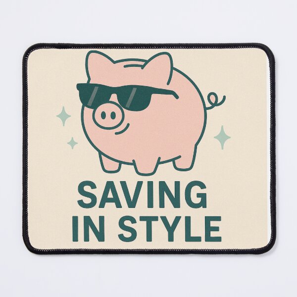 Item preview, Saving in Style – Cute Piggy Bank Money Meme Shirt designed and sold by Design Express.