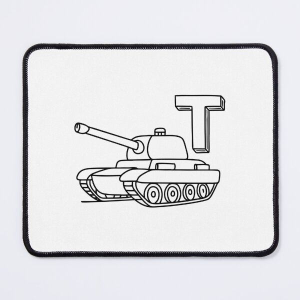 Item preview, An illustration of letter T stands for Tank designed and sold by rasagamastore.