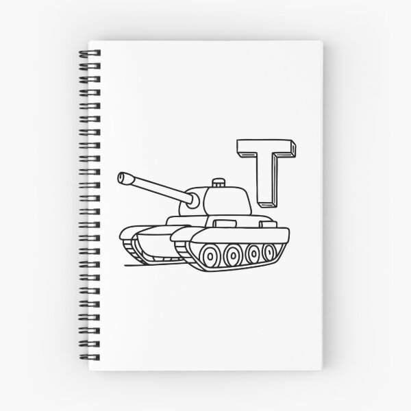 Item preview, An illustration of letter T stands for Tank designed and sold by rasagamastore.