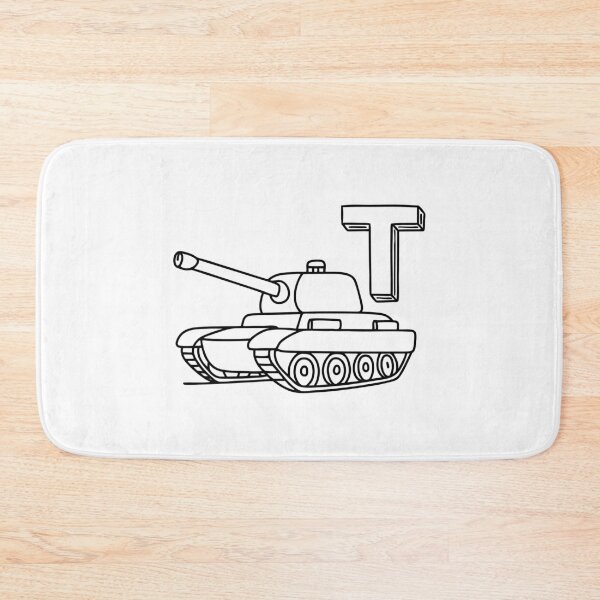 Item preview, An illustration of letter T stands for Tank designed and sold by rasagamastore.