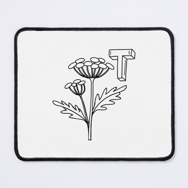 Item preview, An illustration of letter T stands for Tansy designed and sold by rasagamastore.