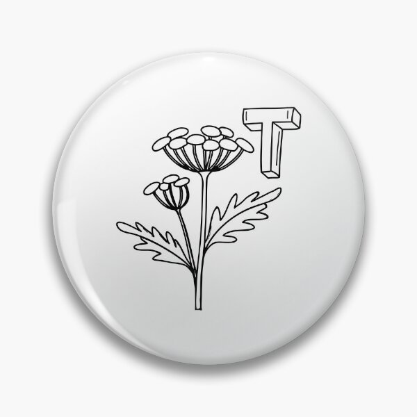 Item preview, An illustration of letter T stands for Tansy designed and sold by rasagamastore.