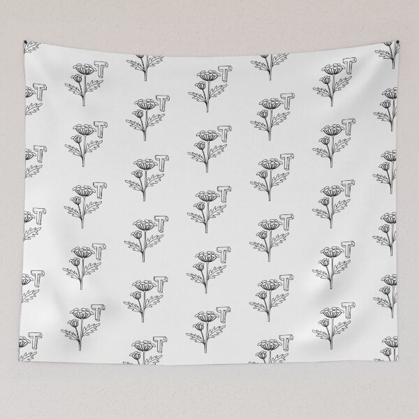Item preview, An illustration of letter T stands for Tansy designed and sold by rasagamastore.