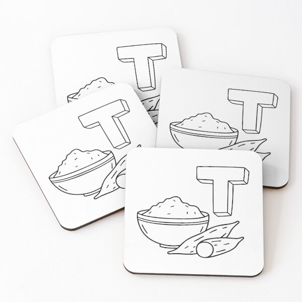 Item preview, An illustration of letter T stands for Tapioca designed and sold by rasagamastore.