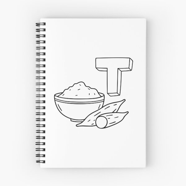 Item preview, An illustration of letter T stands for Tapioca designed and sold by rasagamastore.