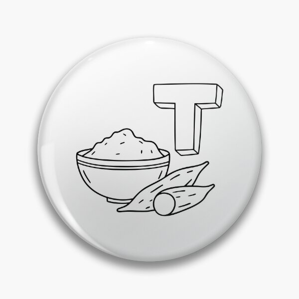 Item preview, An illustration of letter T stands for Tapioca designed and sold by rasagamastore.