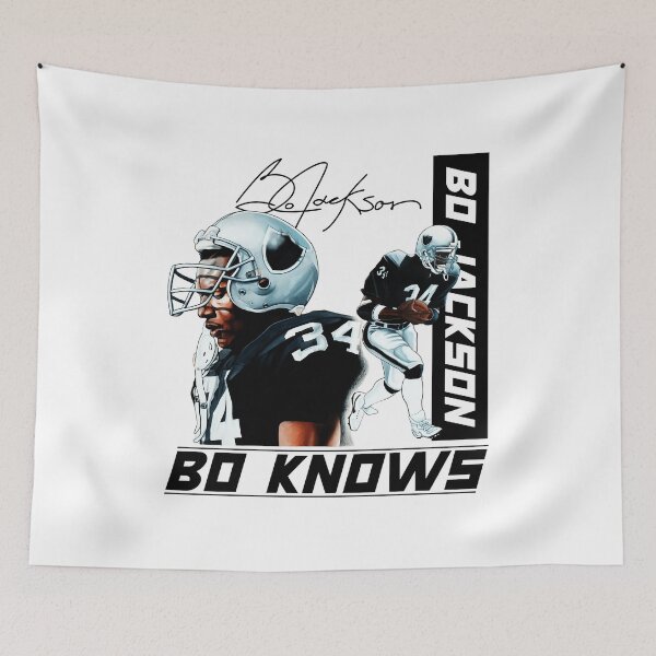 Item preview, Bo Jackson Bo Knows Signature Vintage Legend Baseball Football Bootleg Rap Style designed and sold by Homealone914.