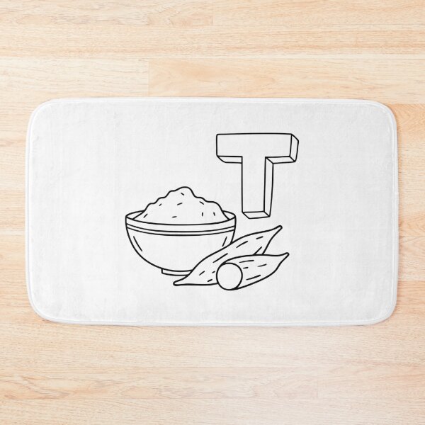 Item preview, An illustration of letter T stands for Tapioca designed and sold by rasagamastore.