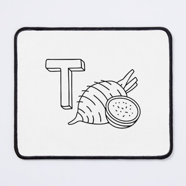 Item preview, An illustration of letter T stands for Taro designed and sold by rasagamastore.
