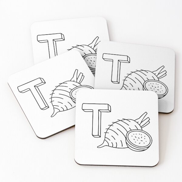 Item preview, An illustration of letter T stands for Taro designed and sold by rasagamastore.