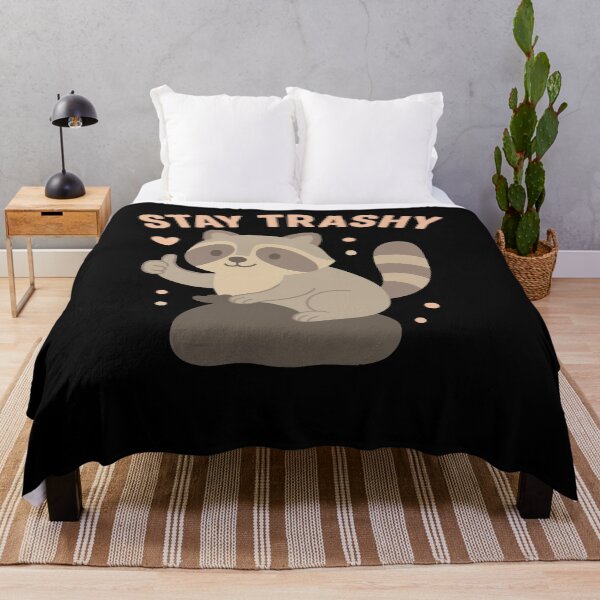 Item preview, Stay Trashy Raccoon Funny Meme Humor designed and sold by LuminOrb.
