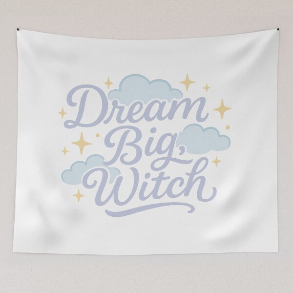 Item preview, Dream Big Witch Inspirational Art designed and sold by Trendy Sticker & Merch Collection - Express Yourself.