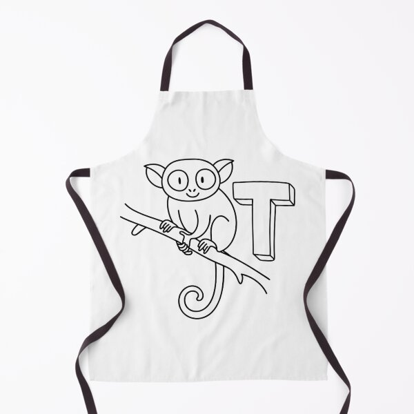 Item preview, An illustration of letter T stands for Tarsier designed and sold by rasagamastore.