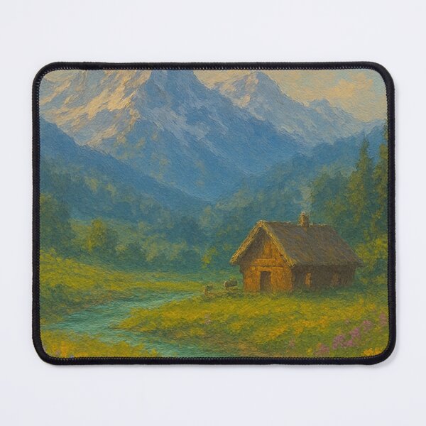 Item preview, Alpine Meadow in Spring – Wildflowers & Mountain designed and sold by Syrupulse.