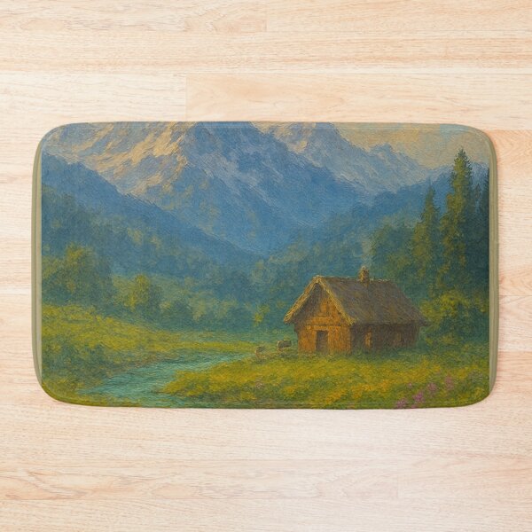 Item preview, Alpine Meadow in Spring – Wildflowers & Mountain designed and sold by Syrupulse.