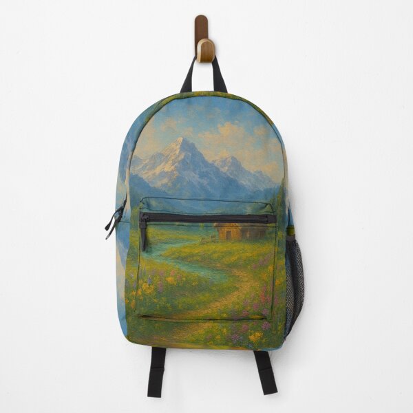 Item preview, Alpine Meadow in Spring – Wildflowers & Mountain designed and sold by Syrupulse.