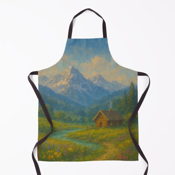 Item preview, Alpine Meadow in Spring – Wildflowers & Mountain designed and sold by Syrupulse.