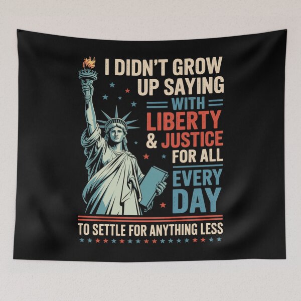 Item preview,  I Didn'T Grow Up Saying With Liberty Justice For All  designed and sold by Patricsselin.