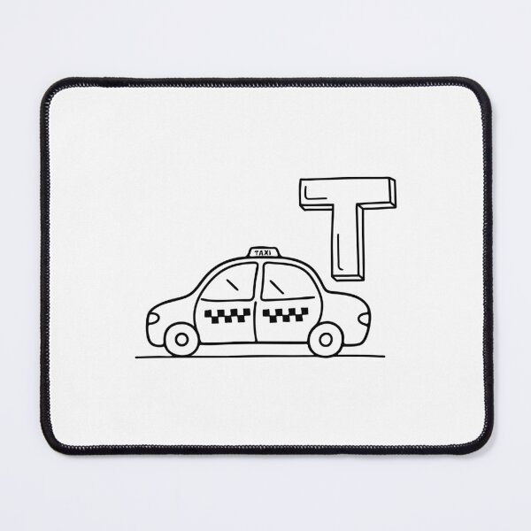 Item preview, An illustration of letter T stands for Taxi designed and sold by rasagamastore.