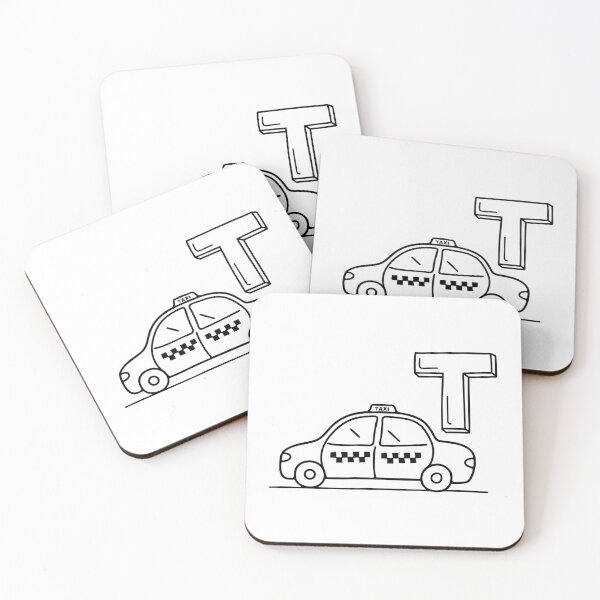 Item preview, An illustration of letter T stands for Taxi designed and sold by rasagamastore.