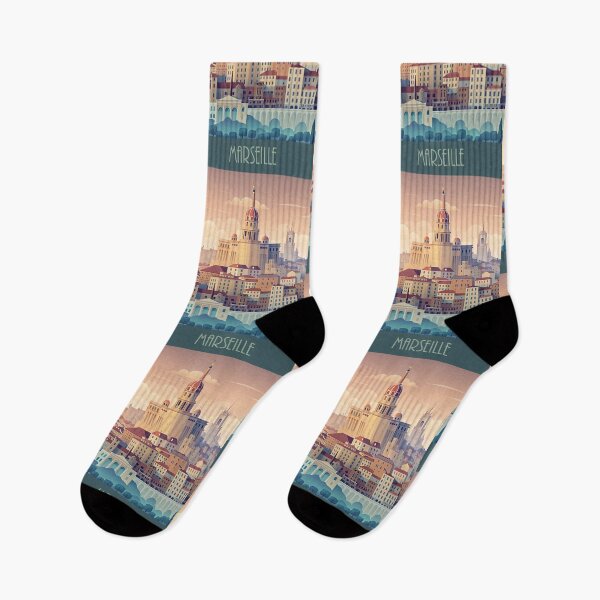 Item preview,  Minimalist skyline of Marseille designed and sold by paulrommer.