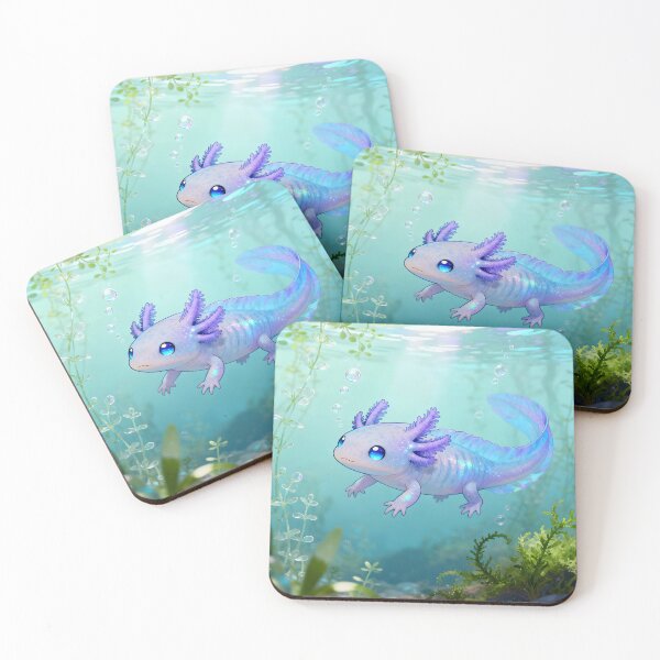 Item preview, Cute Axolotl Dreamy Freshwater Serenity designed and sold by Linnea-Arts.