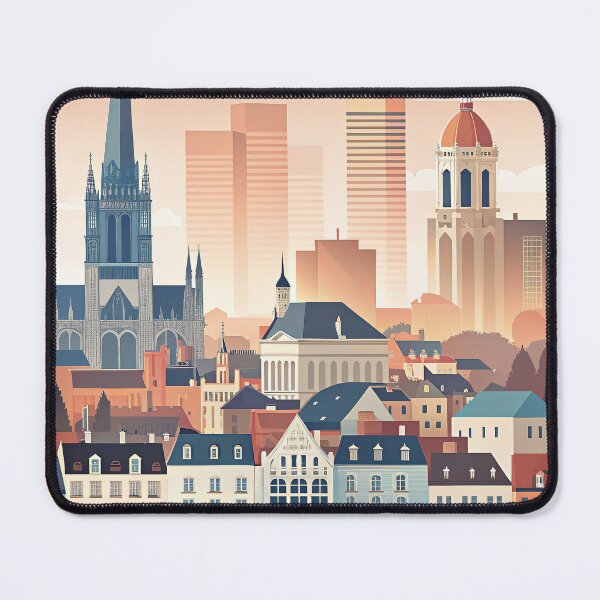 Item preview, Minimalist skyline of Nantes designed and sold by paulrommer.