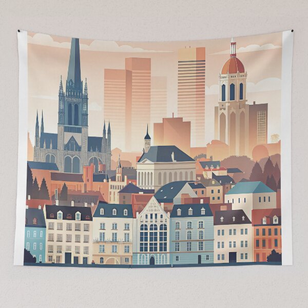 Item preview,   Minimalist skyline of Nantes designed and sold by paulrommer.