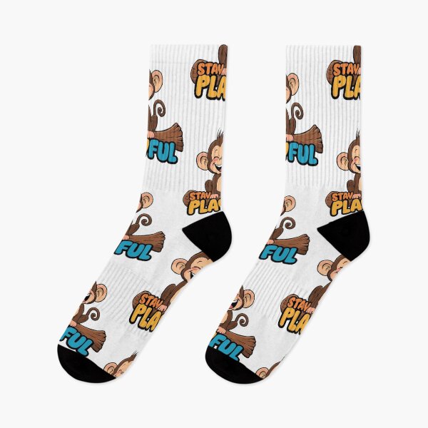Item preview, Stay Playful – Laughing monkey on wood | Colorful, feel-good design designed and sold by ParaSiempreS.