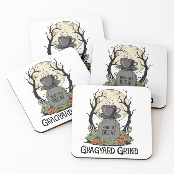 Item preview, Graveyard Grind – Bone-Roasted Espresso designed and sold by LaiThaiPatterns.