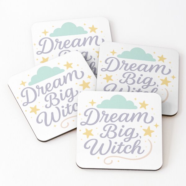 Item preview, Dream Big Witch Inspirational Art designed and sold by Trendy Sticker & Merch Collection - Express Yourself.