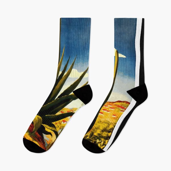 Item preview, Vintage Mexico Travel Poster Art | Mid-Century Tourism Wall Decor | Bold & Vibrant Retro Design with Agave  Cacti designed and sold by artofuniverse.