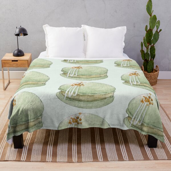Item preview, Green Macaron – Watercolor Dessert Illustration (Cutout) designed and sold by EmeraldeaArt.