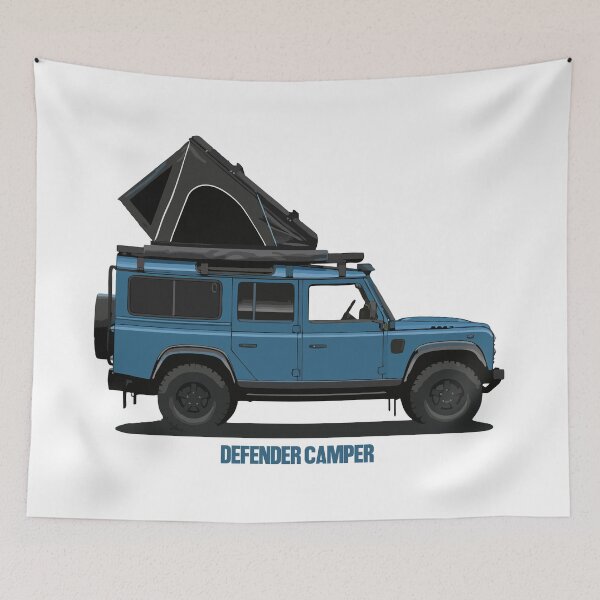 Item preview, Camper Defender Blue designed and sold by BronArtworks.