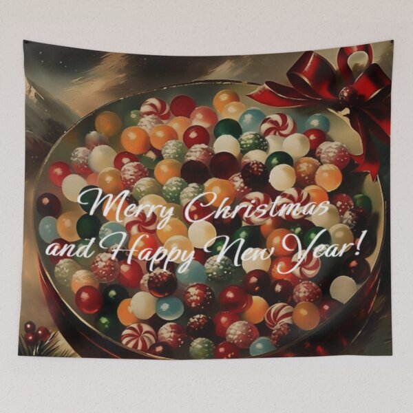 Item preview, Winter Holiday Candy Box | Gift for Christmas and New Year | Merry Christmas and Happy New Year | Vintage Greeting Card | Vintage Art designed and sold by UnhingedBird.
