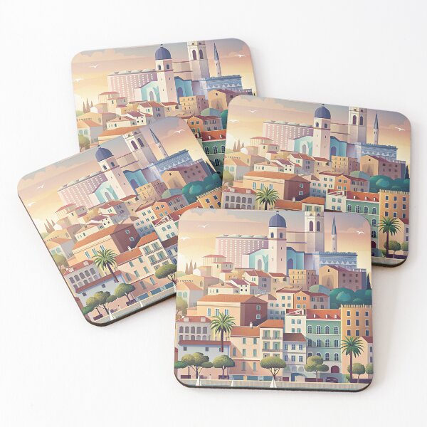 Item preview,   Minimalist skyline of Nice designed and sold by paulrommer.