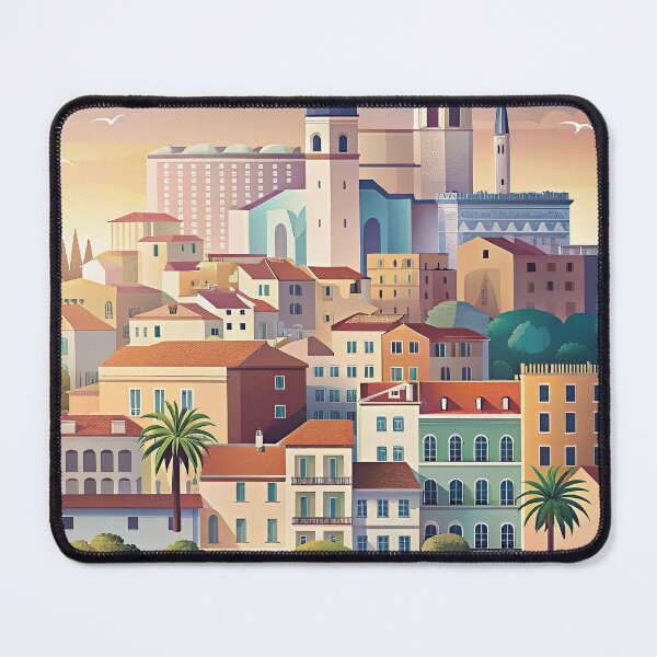Item preview, Minimalist skyline of Nice designed and sold by paulrommer.