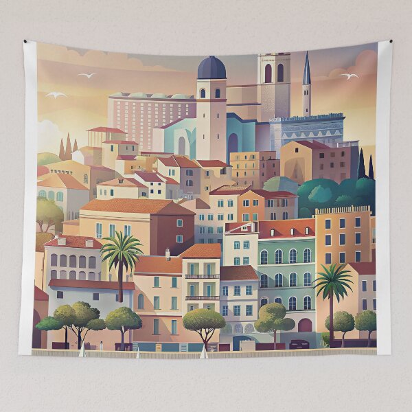 Item preview,   Minimalist skyline of Nice designed and sold by paulrommer.