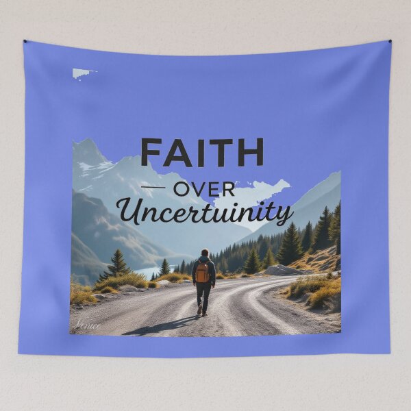 Item preview, Faith Over Uncertainty – Trust God Design,  designed and sold by PaintMeWorld.