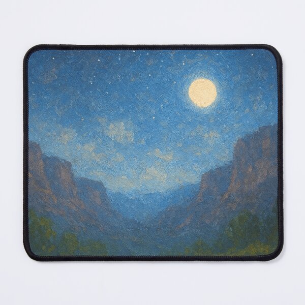 Item preview, Moonlit Canyon – Desert Cliffs, Stars & Campfire Glow designed and sold by Syrupulse.