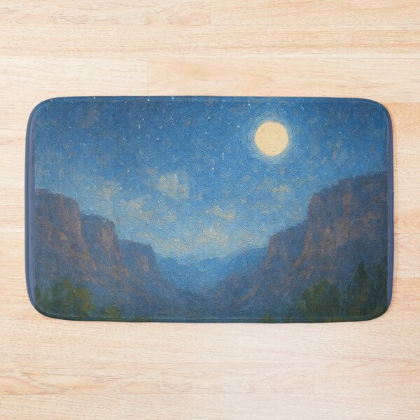 Item preview, Moonlit Canyon – Desert Cliffs, Stars & Campfire Glow designed and sold by Syrupulse.