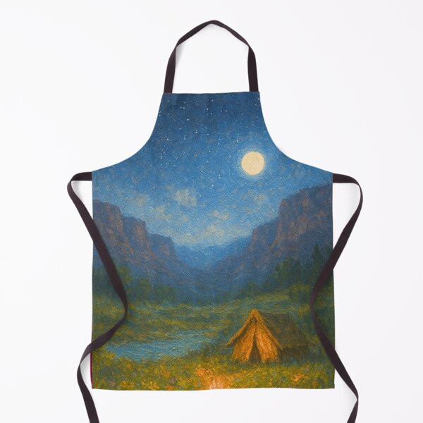 Item preview, Moonlit Canyon – Desert Cliffs, Stars & Campfire Glow designed and sold by Syrupulse.