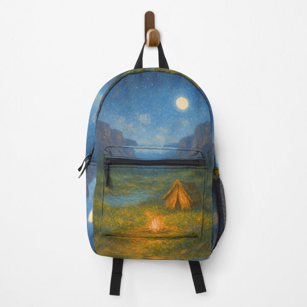 Item preview, Moonlit Canyon – Desert Cliffs, Stars & Campfire Glow designed and sold by Syrupulse.