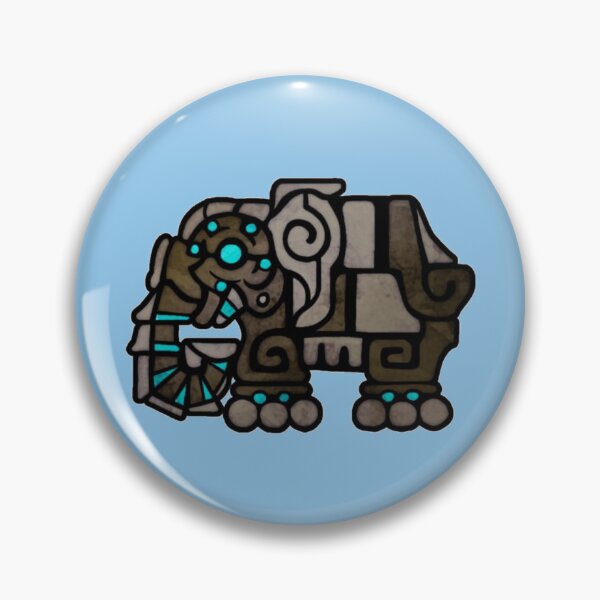 Item preview, Stained Glass Elephun Water Gun designed and sold by PixelsNotPens.