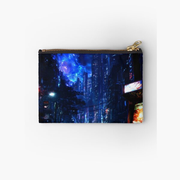 Item preview, Cyberpunk Cityscape with Arcade Machine designed and sold by Pir8prints.