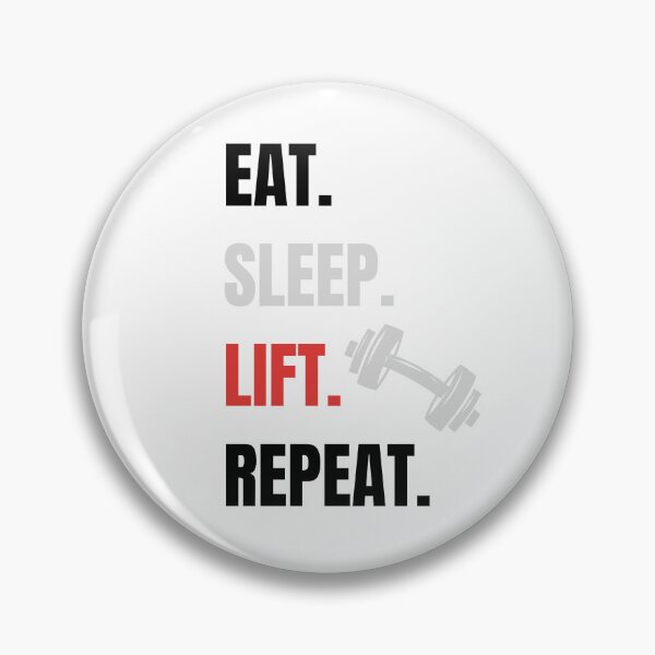 Item preview, Eat Sleep Lift Repeat – Gym Motivation Quote designed and sold by J0b4t.